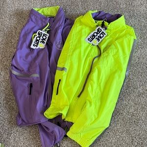 Love & Sports Women's Purple and Yellow Jackets - Set of Two